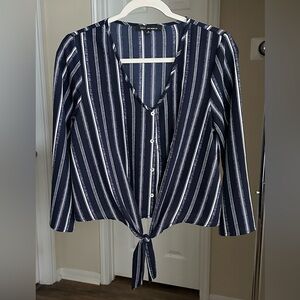 Kaii Los Angeles Striped Crop Top
